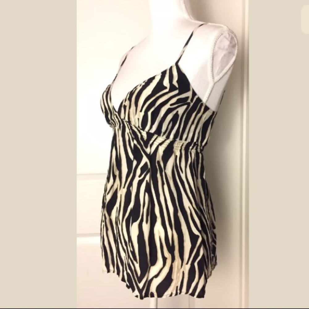 Express Zebra Print Spaghetti Tank Top Size XS - Picture 3 of 6